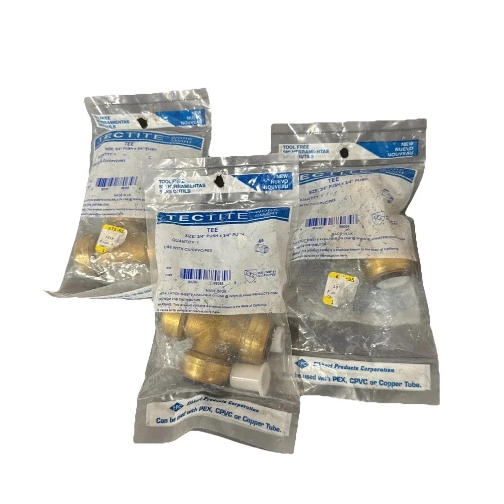Lot Of 3 Tectite Work Smart Tee 3/4